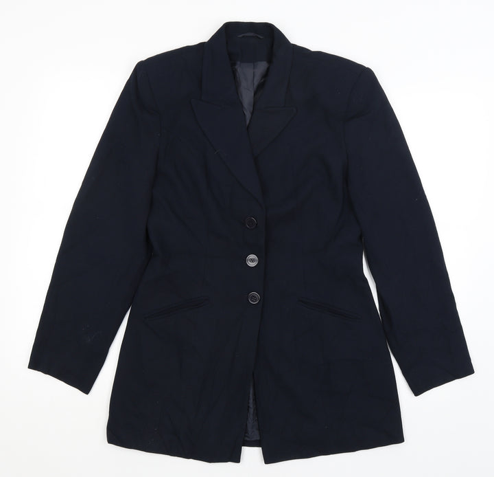 Principles Womens Blue Jacket Blazer Size 10