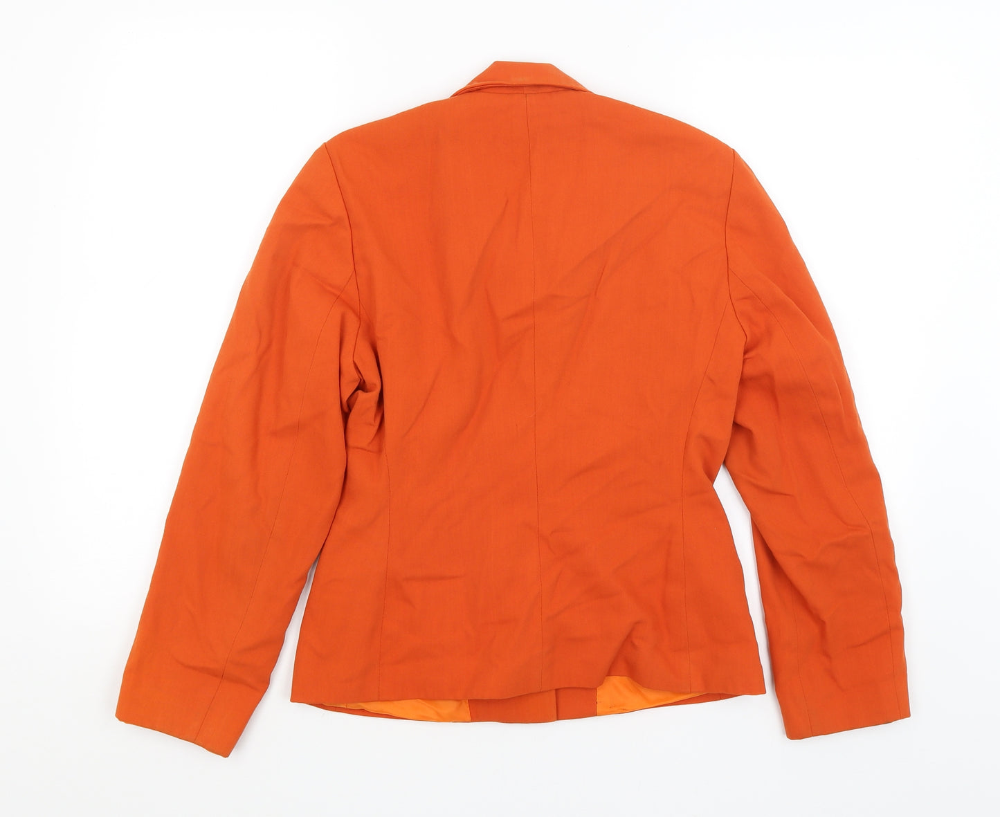 Bay Trading Company Womens Orange   Jacket Blazer Size 10