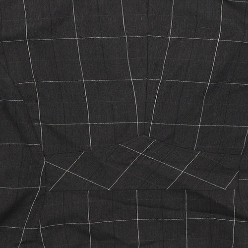 Tara Hansen Womens Black Check  Jacket Blazer Size 14