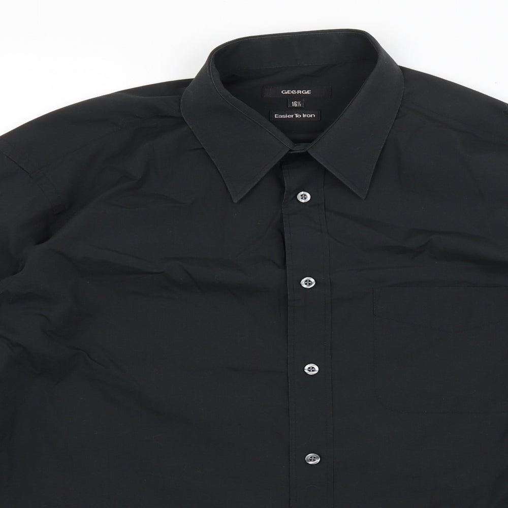 George Mens Black    Dress Shirt Size 16.5