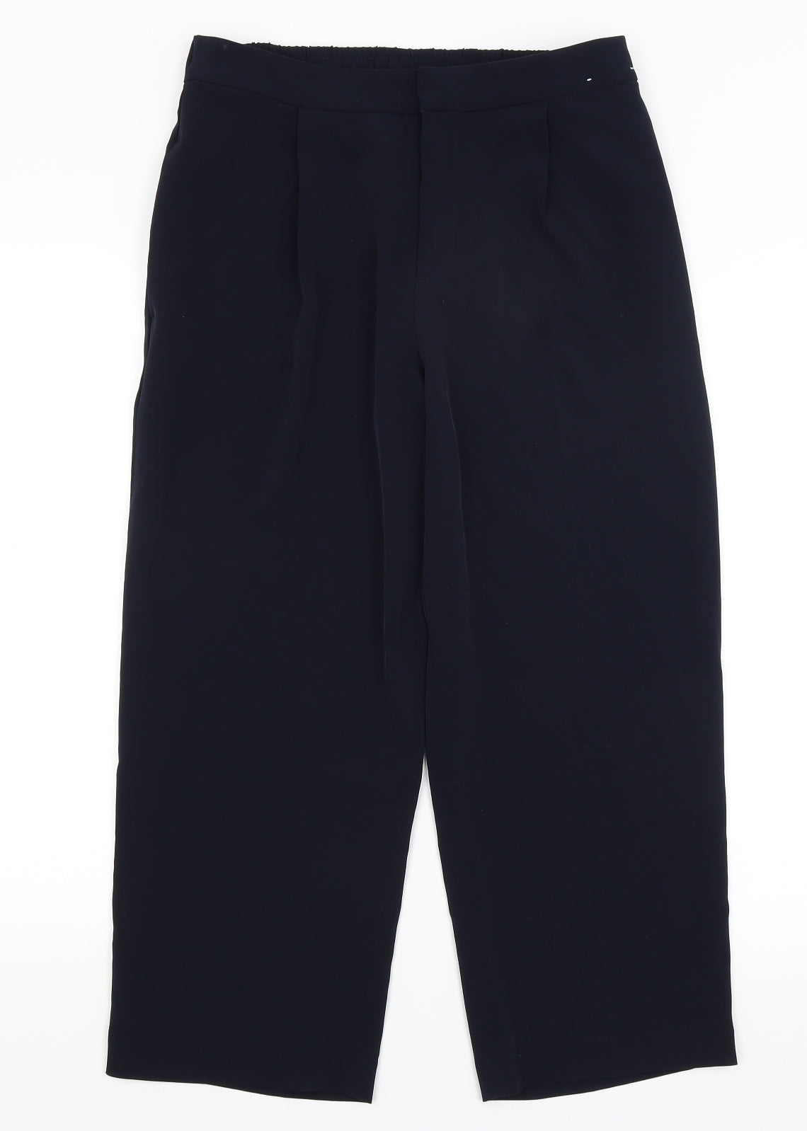 Uni Qlo Womens Blue   Cropped Trousers Size M L23.5 in