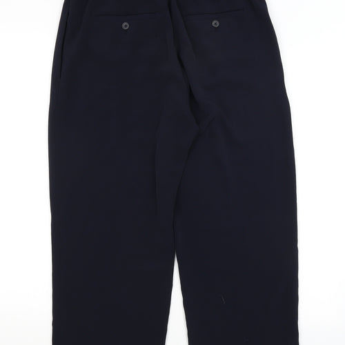 Uni Qlo Womens Blue   Cropped Trousers Size M L23.5 in