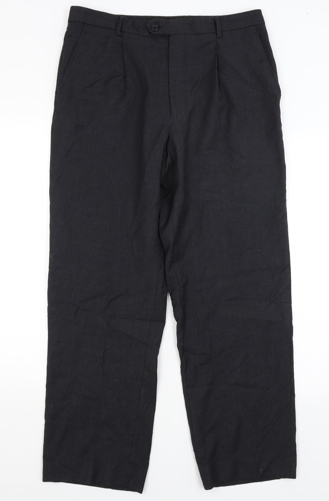 Austin Reed Mens Black   Trousers  Size 34 in L30 in