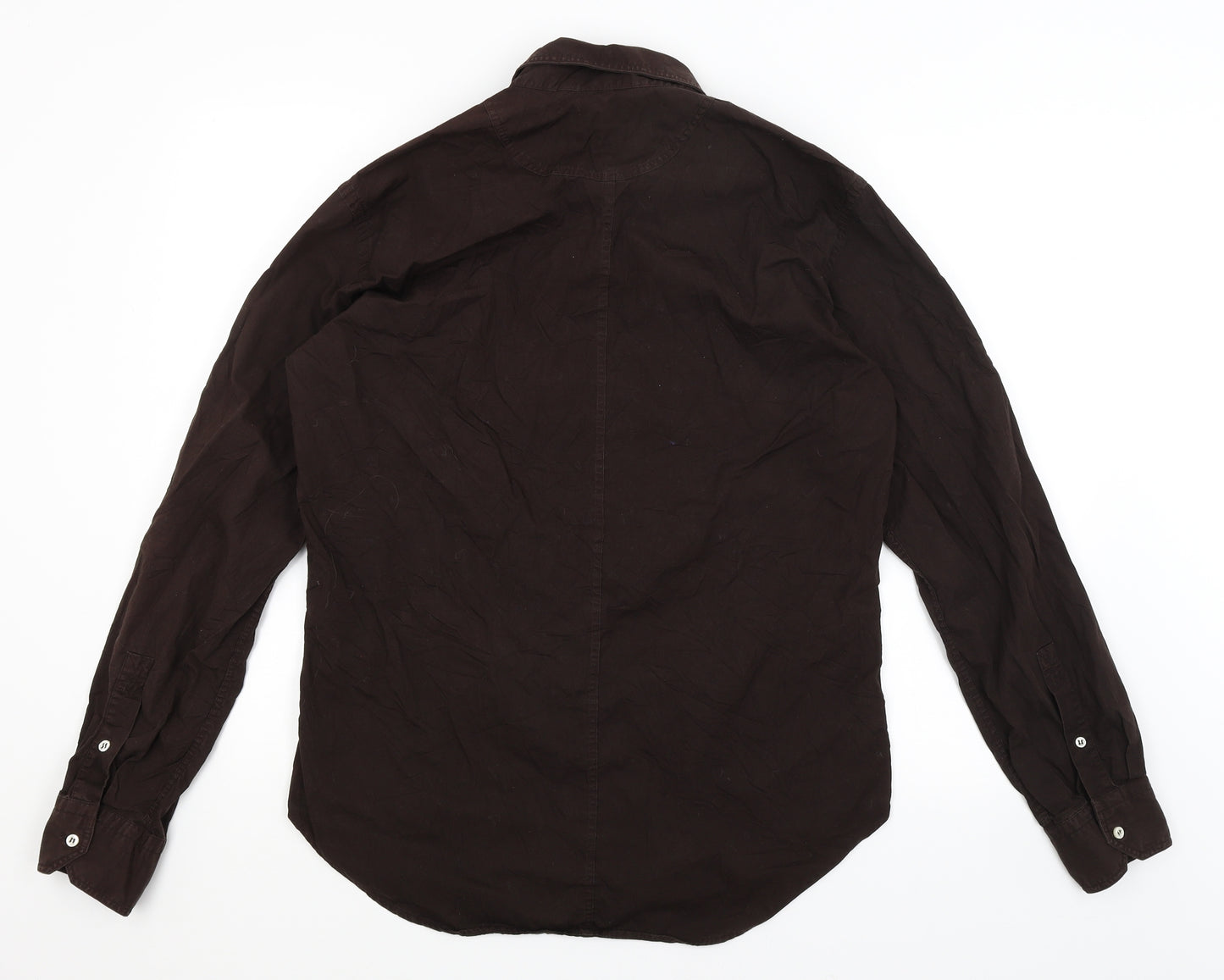 Zara Man Mens Brown    Button-Up Size L