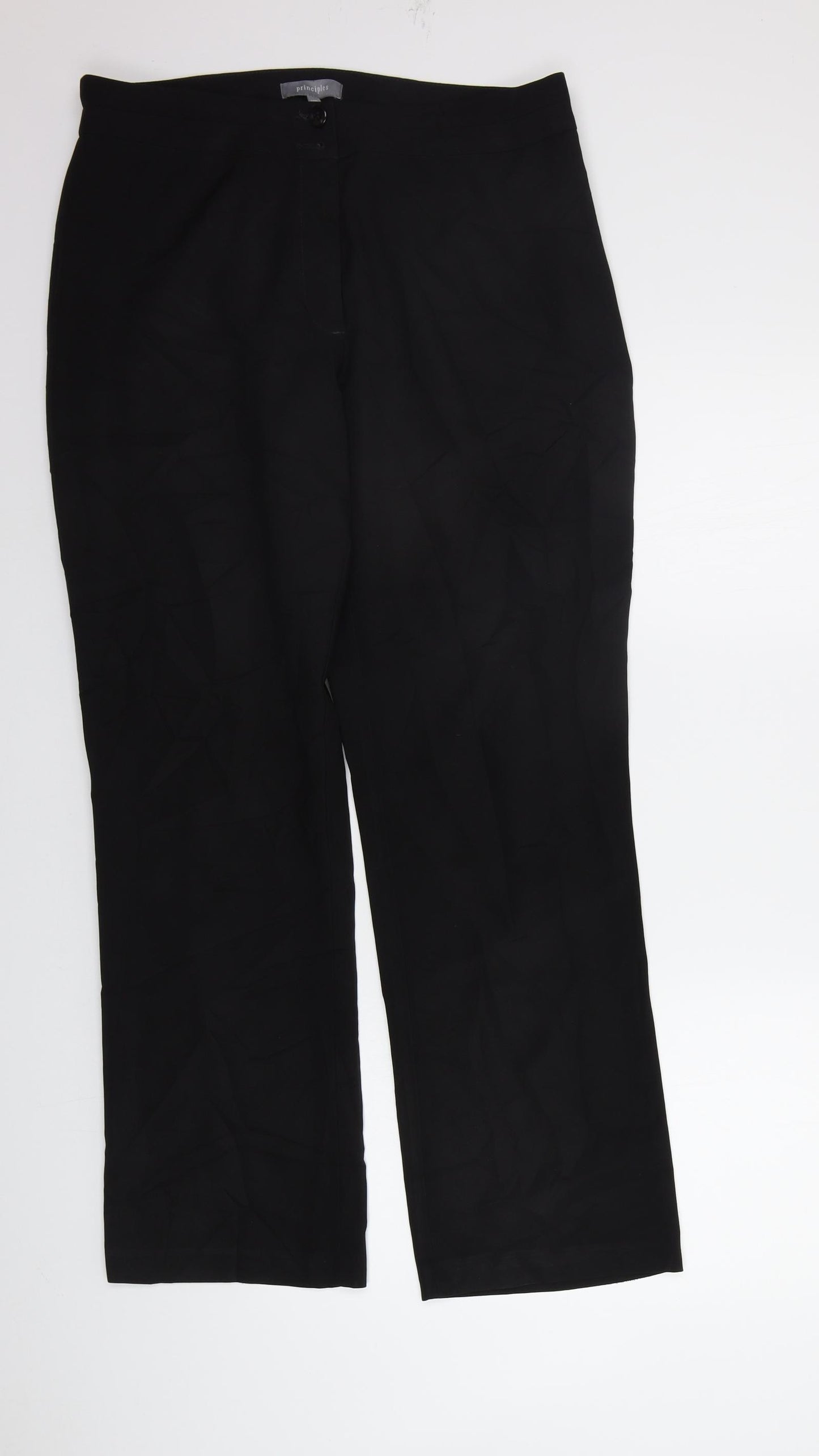 Principles Womens Black   Trousers  Size 14 L30 in
