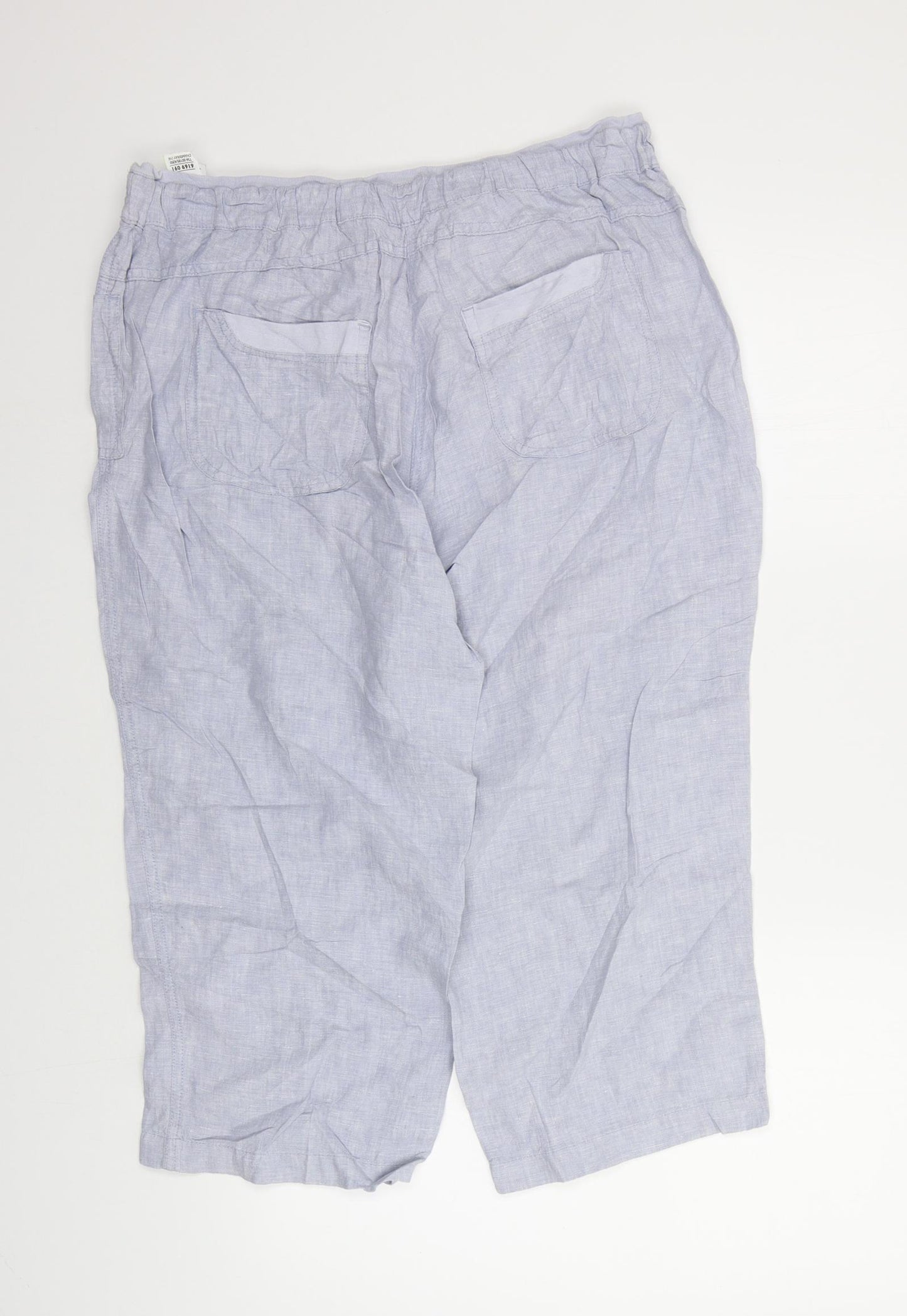 Marks and Spencer Womens Blue   Trousers  Size 14 L20 in