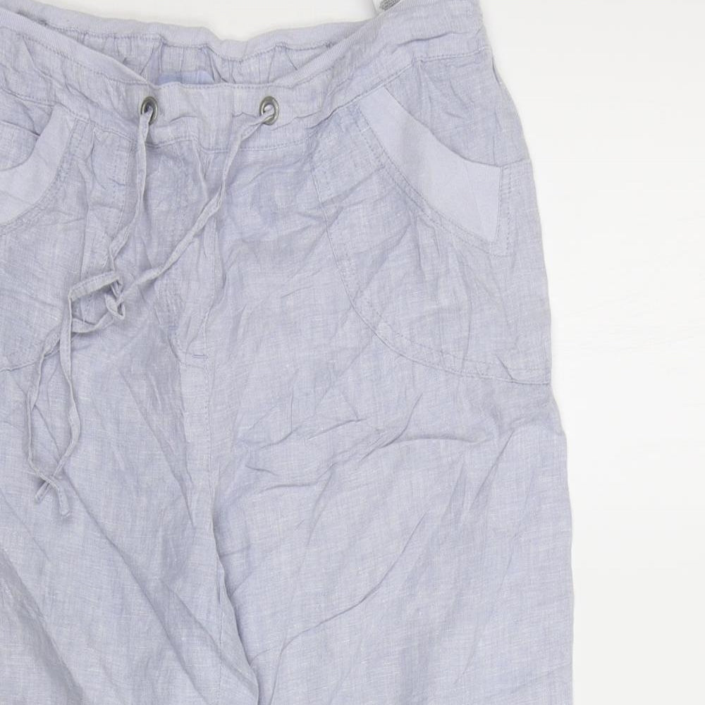 Marks and Spencer Womens Blue   Trousers  Size 14 L20 in