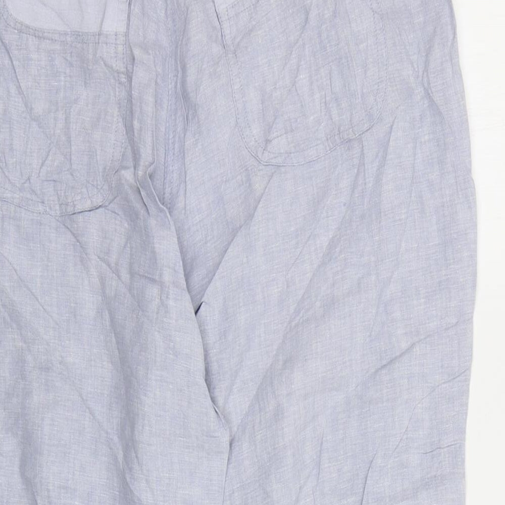 Marks and Spencer Womens Blue   Trousers  Size 14 L20 in