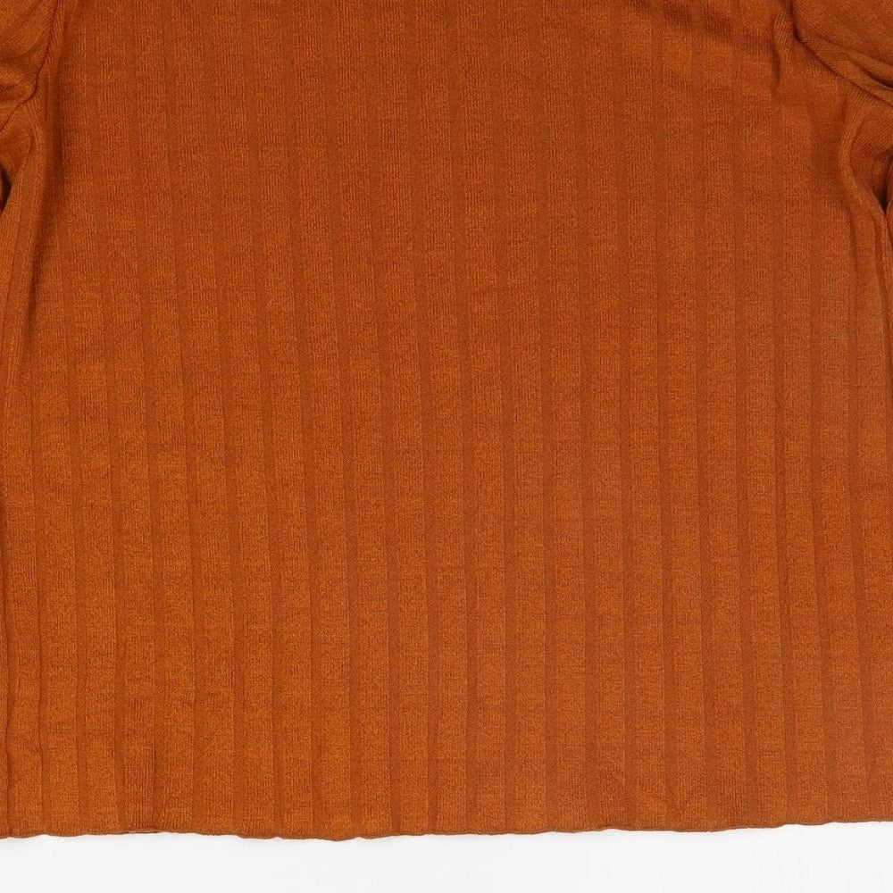 Papaya Womens Orange   Basic T-Shirt Size 12