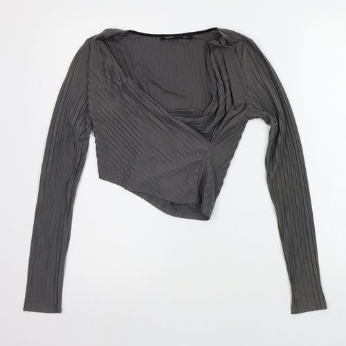 FIRST AND I  Womens Grey   Basic T-Shirt Size XS