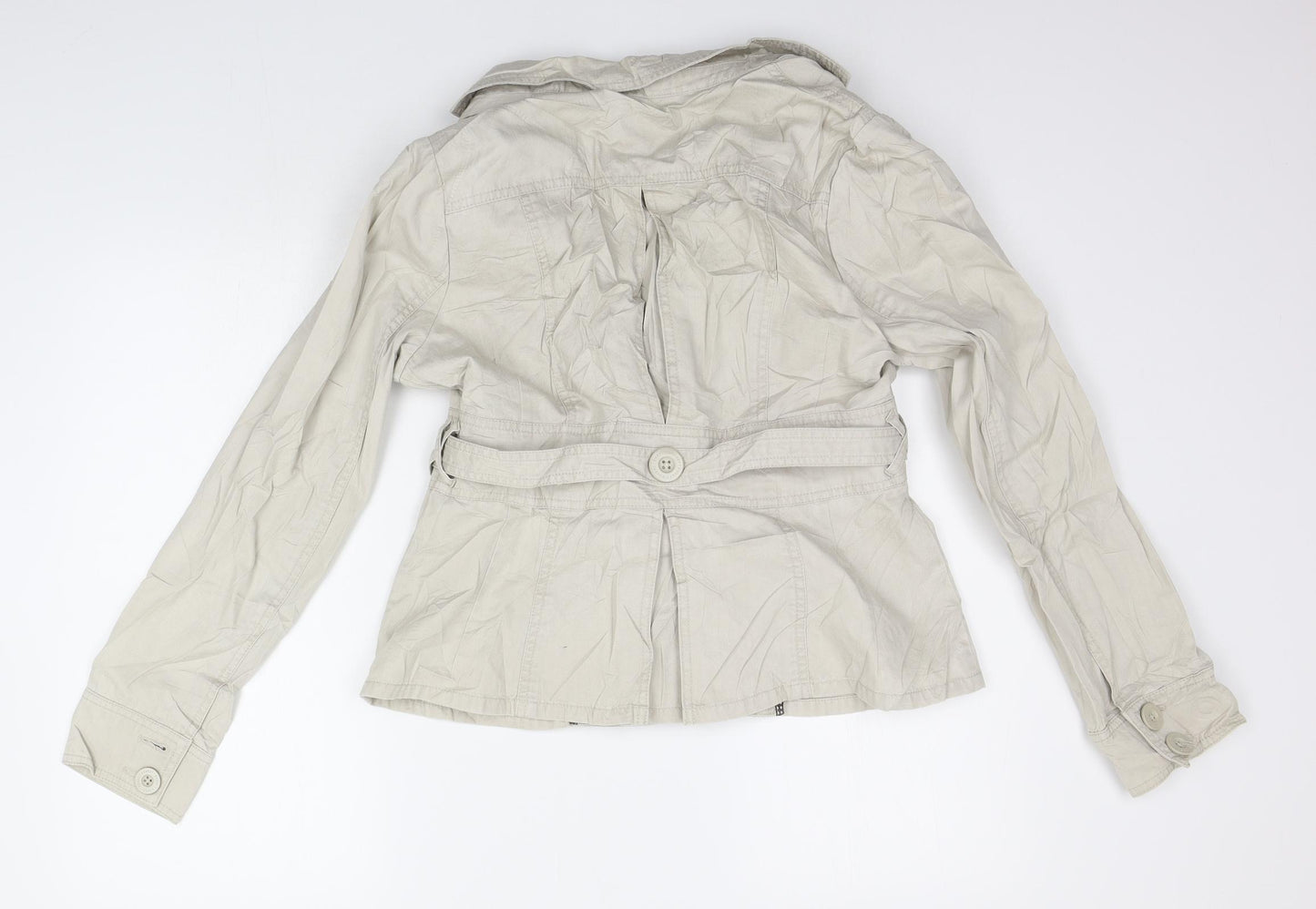 Jasper Conran Womens Beige   Jacket Coat Size 14