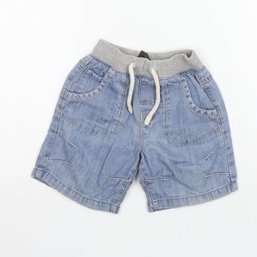 NEXT Girls Blue Ikat  Cropped Jeans Size 9-12 Months