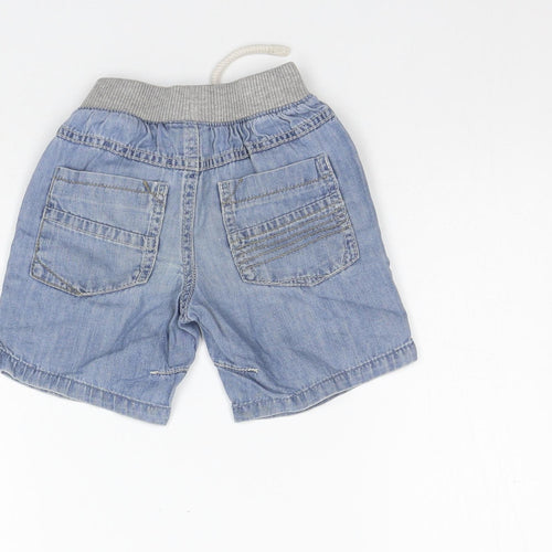 NEXT Girls Blue Ikat  Cropped Jeans Size 9-12 Months