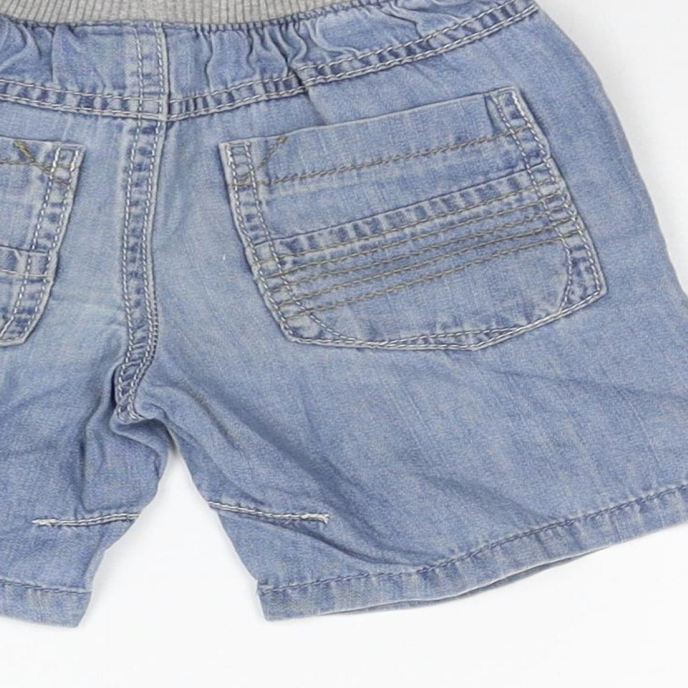NEXT Girls Blue Ikat  Cropped Jeans Size 9-12 Months