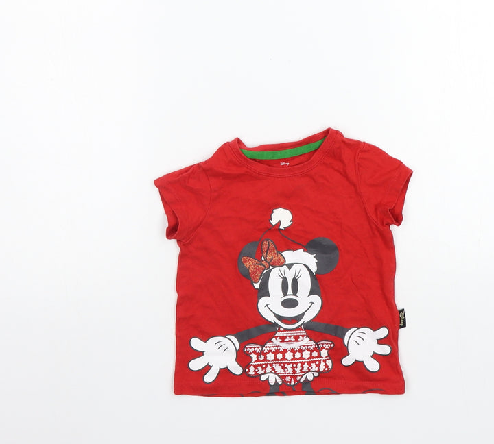 NEXT Baby Red Basic Polo Size 9-12 Months - CHRISTMAS