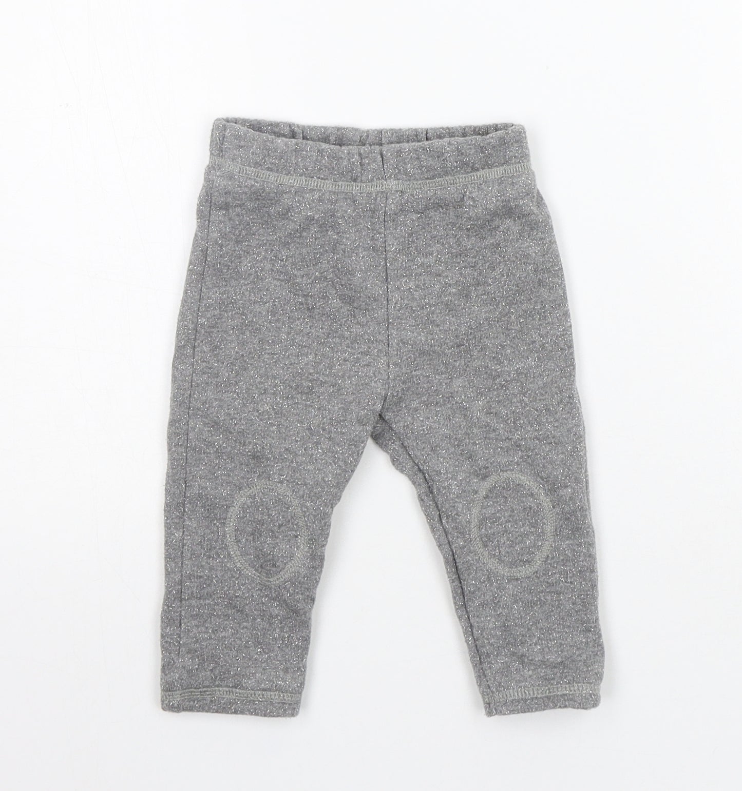 George Girls Grey   Jogger Trousers Size 6-9 Months