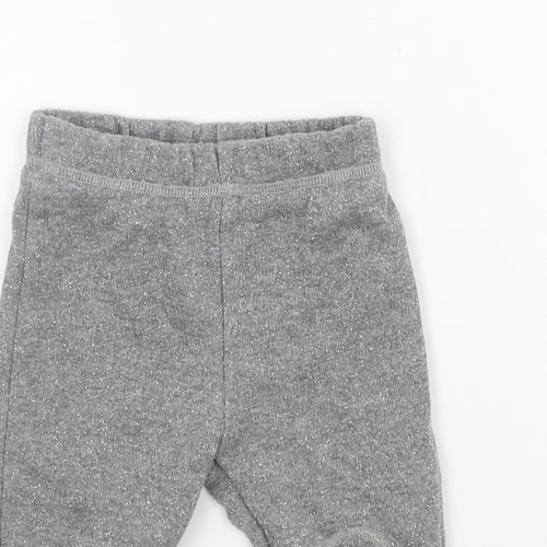 George Girls Grey   Jogger Trousers Size 6-9 Months