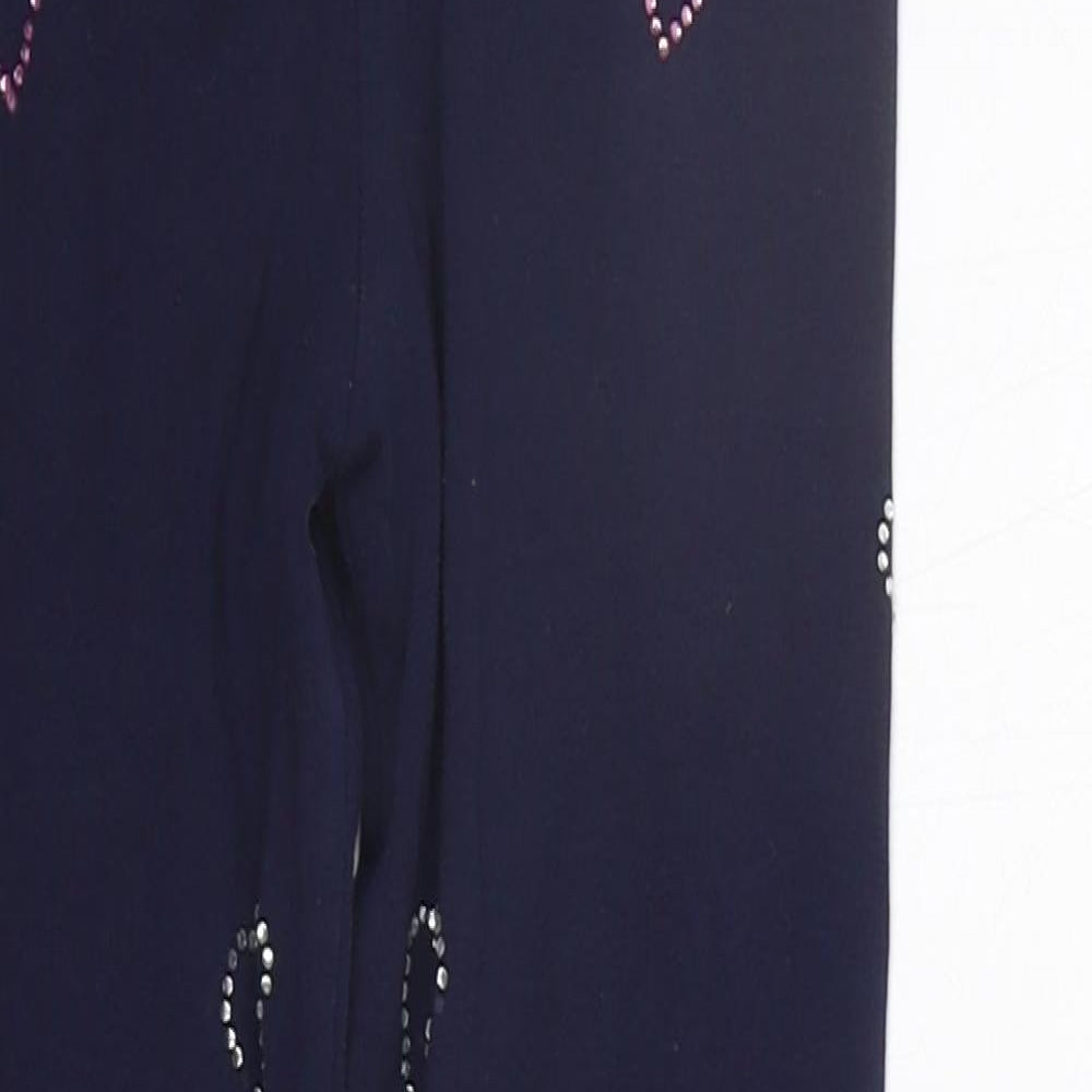 Blue Zoo Girls Blue   Jegging Trousers Size 7-8 Years - Elastic Waist Band