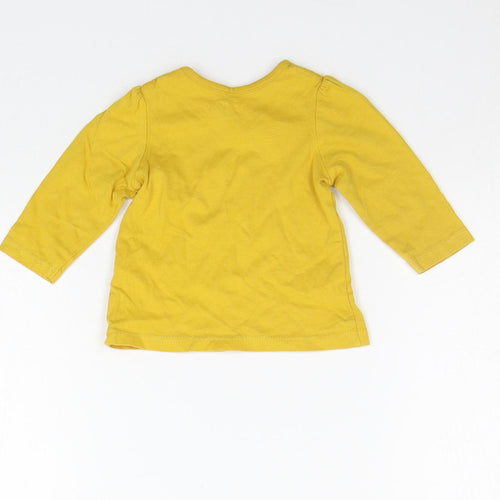 Nutmeg Girls Yellow   Basic T-Shirt Size 0-3 Months