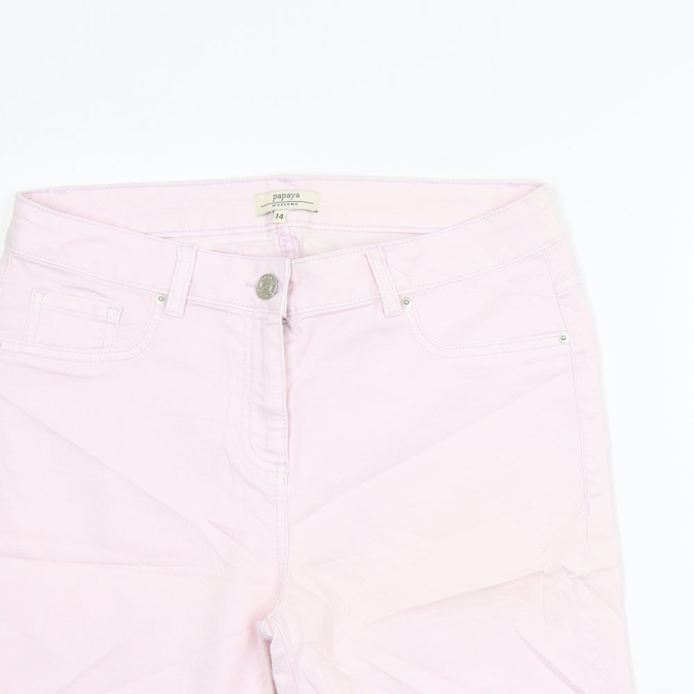 Papaya Womens Pink   Cargo Shorts Size 14