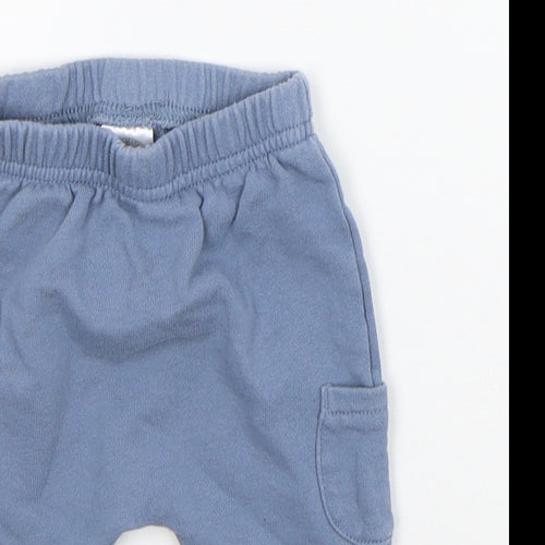 TU Girls Blue   Jogger Trousers Size 0-3 Months  - Elastic Waist Band