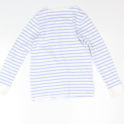 NEXT Girls Blue Striped  Top Pyjama Top Size 11 Years
