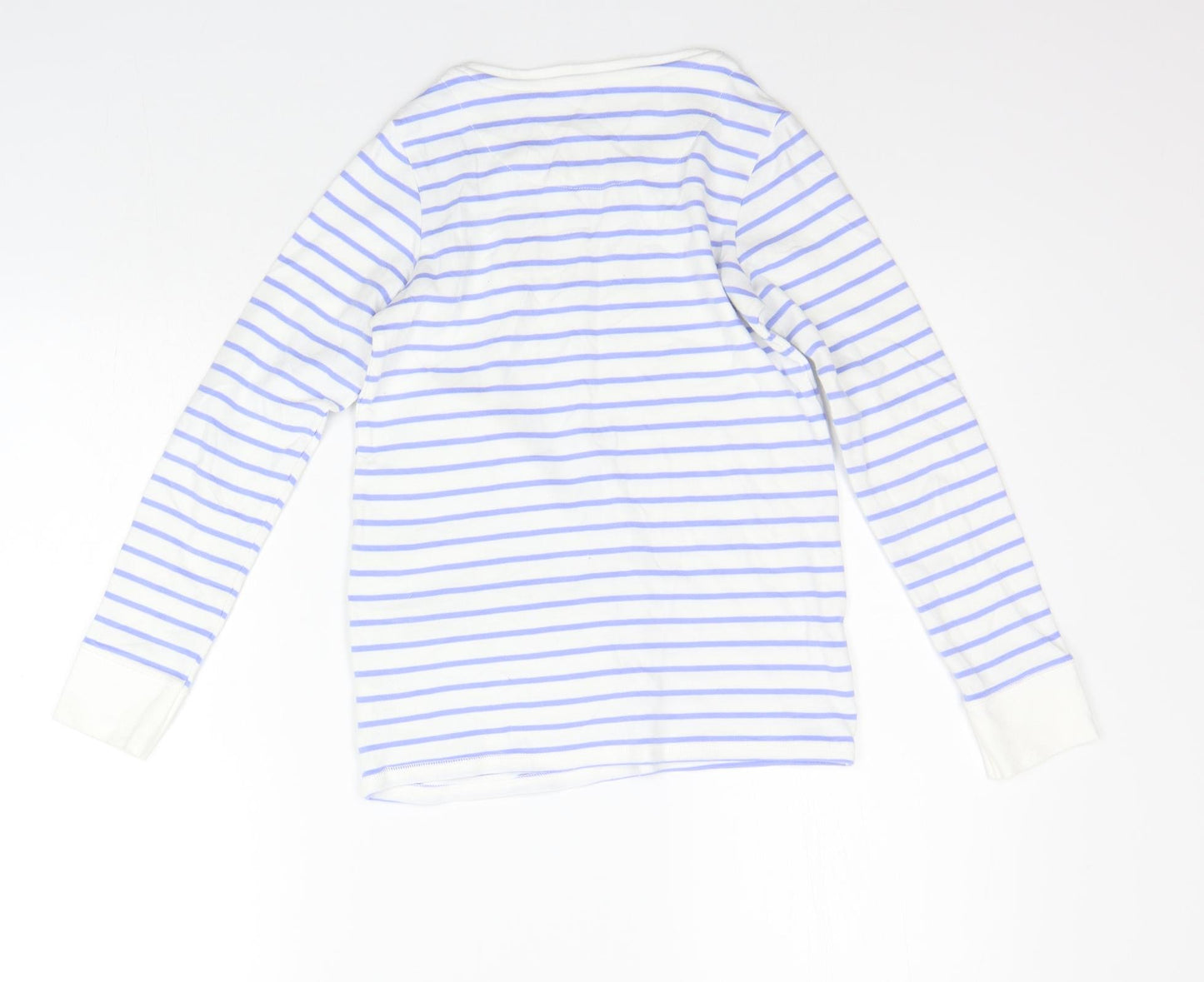 NEXT Girls Blue Striped  Top Pyjama Top Size 11 Years