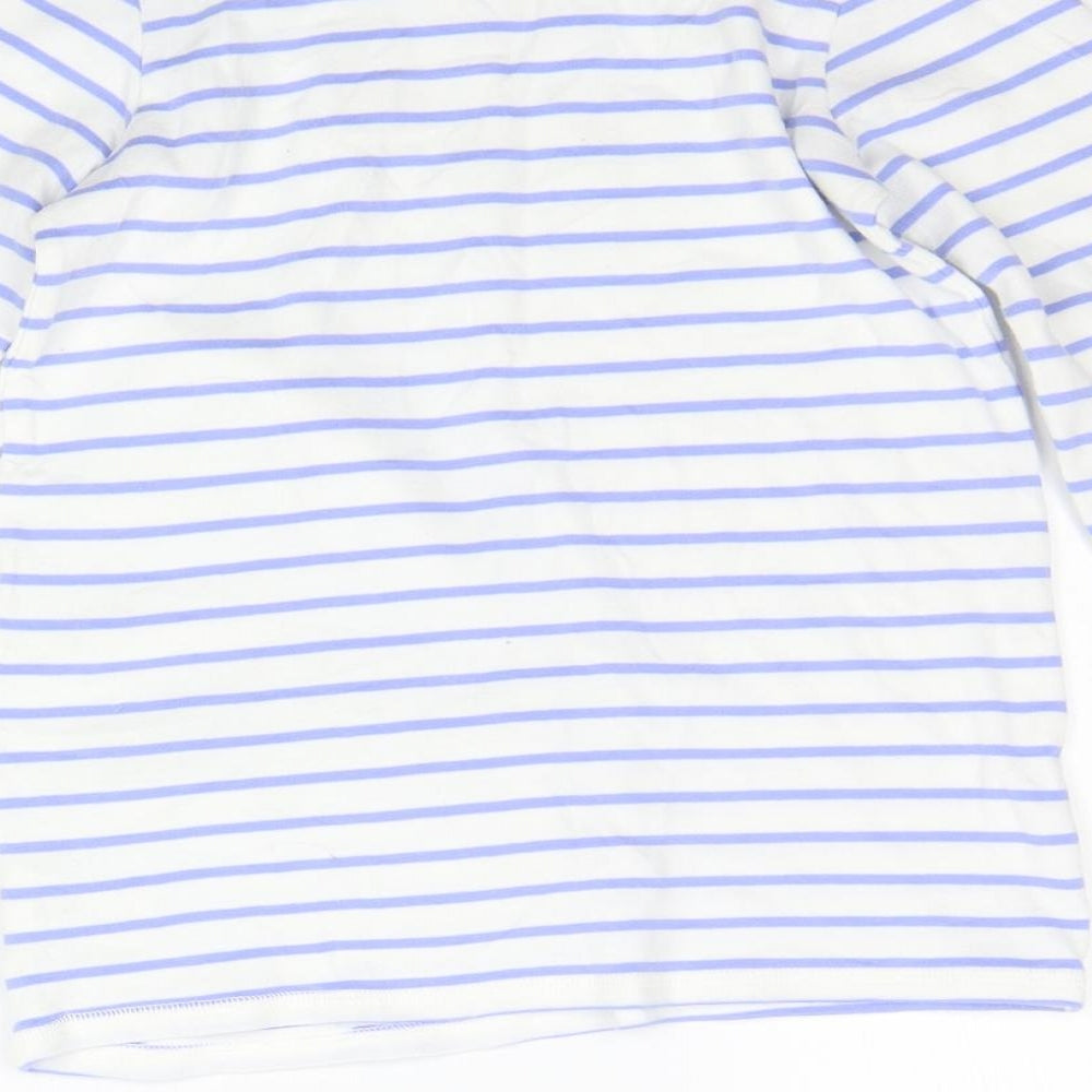 NEXT Girls Blue Striped  Top Pyjama Top Size 11 Years