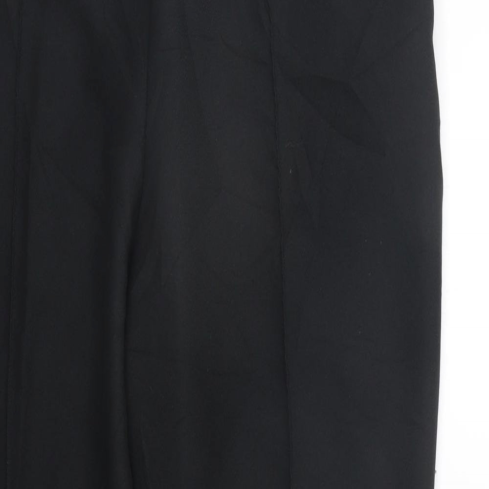 Marks and Spencer Womens Black   Trousers  Size 14 L25 in - Elastic Waist Band