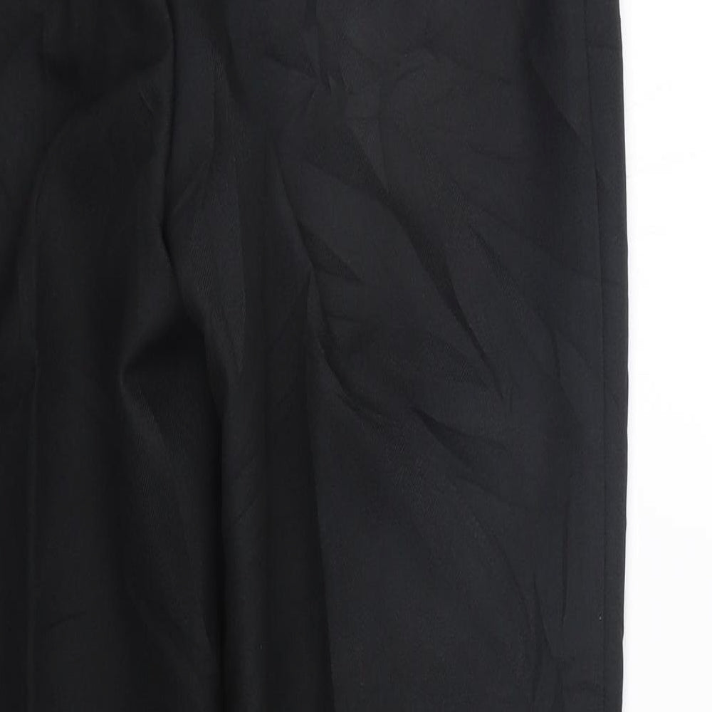 Marks and Spencer Womens Black   Trousers  Size 14 L25 in - Elastic Waist Band