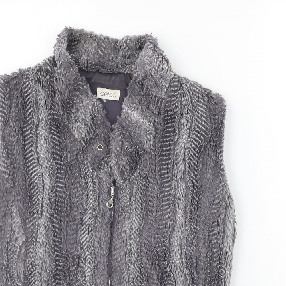 Geko Womens Grey   Gilet Coat Size 10