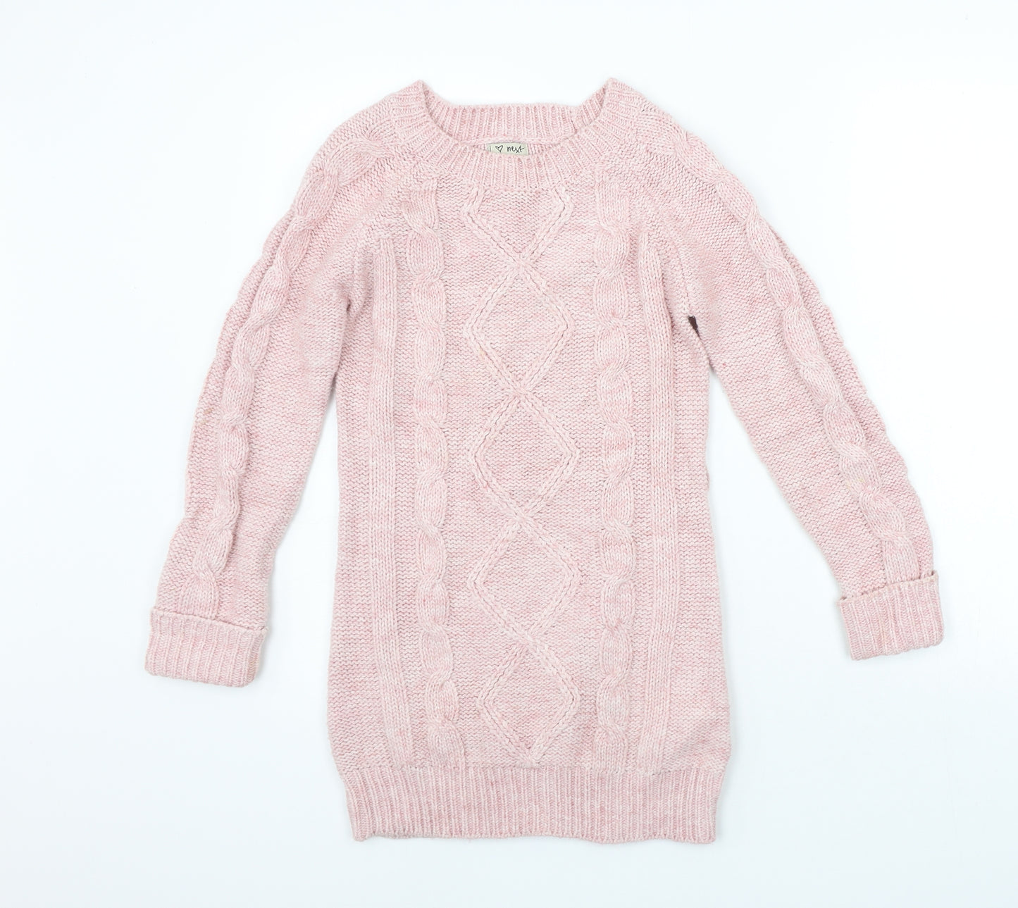 NEXT Girls Pink   Jumper Dress  Size 9-10 Years