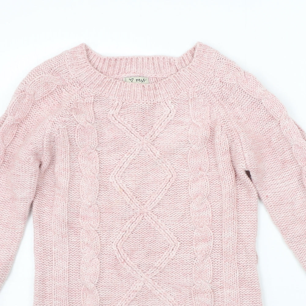 NEXT Girls Pink   Jumper Dress  Size 9-10 Years