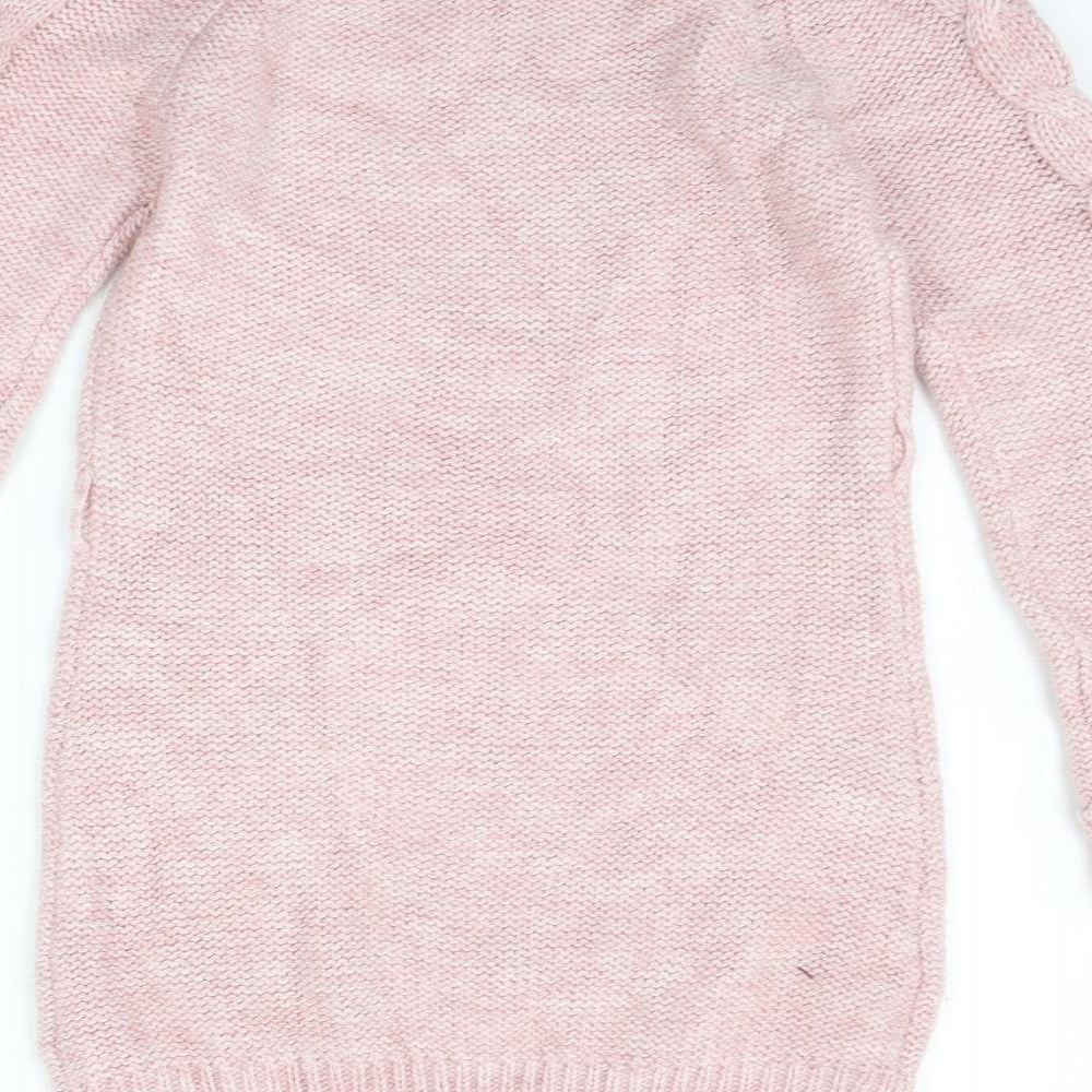 NEXT Girls Pink   Jumper Dress  Size 9-10 Years
