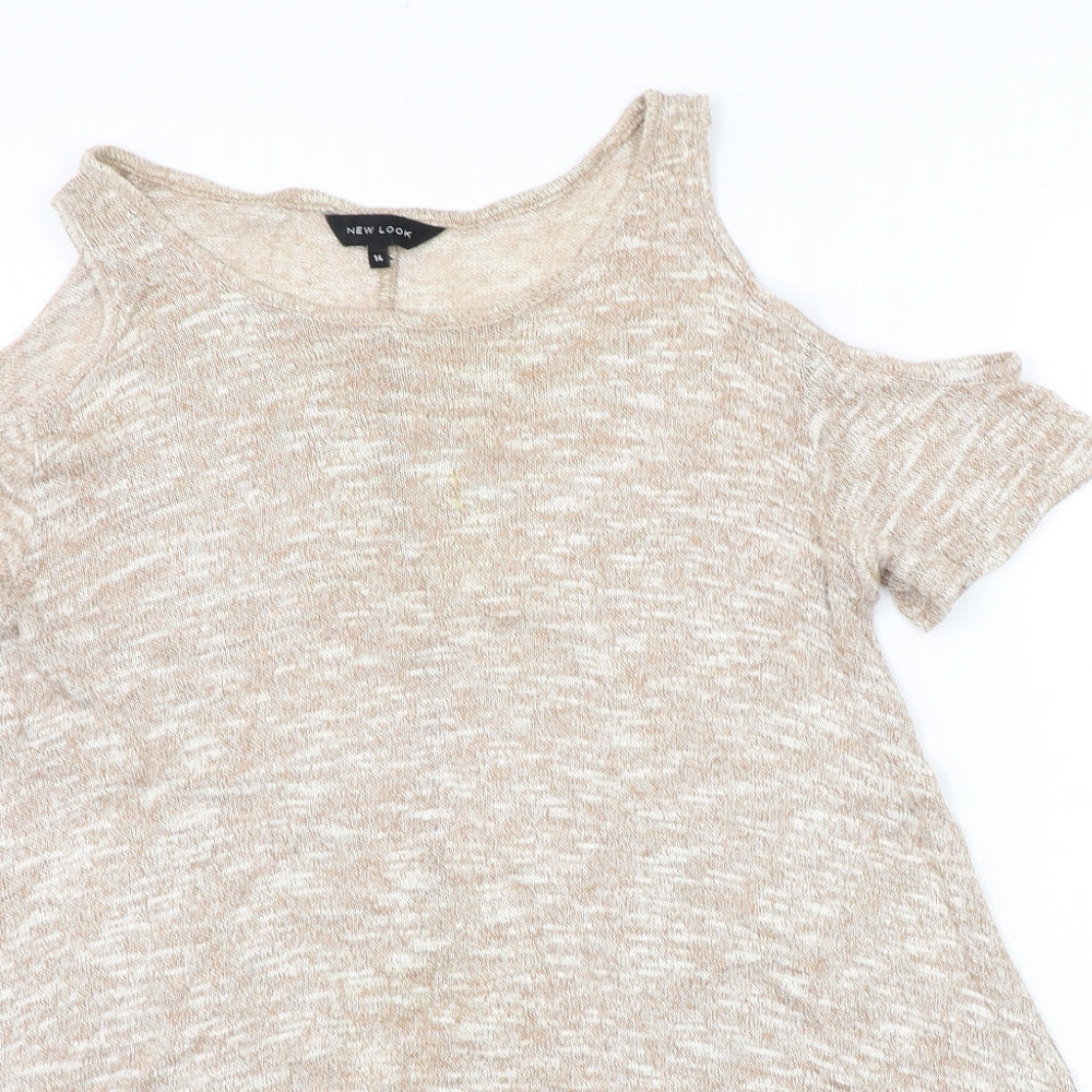New Look Womens Beige   A-Line  Size 14