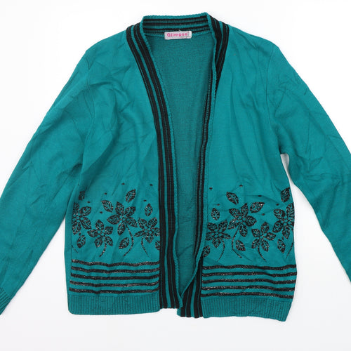 Glimpse Womens Gold   Cardigan Jumper Size M