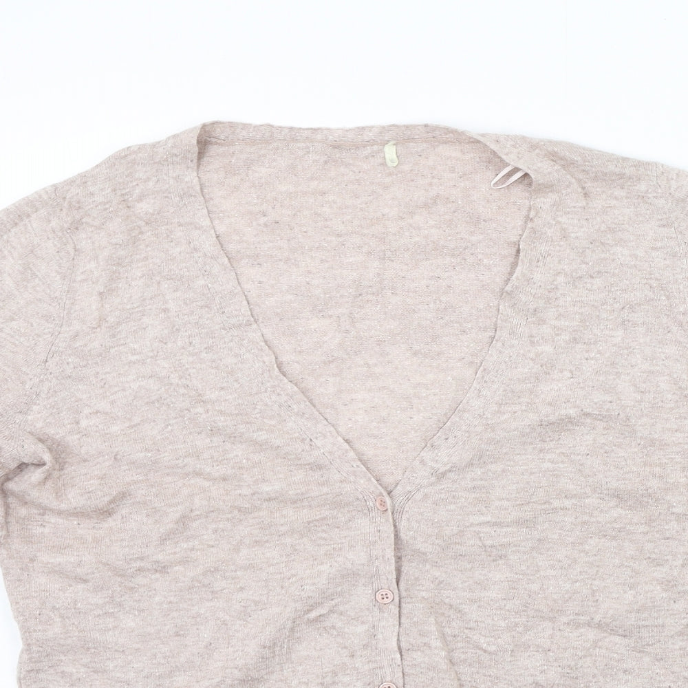 NEXT Womens Beige   Cardigan Jumper Size 16