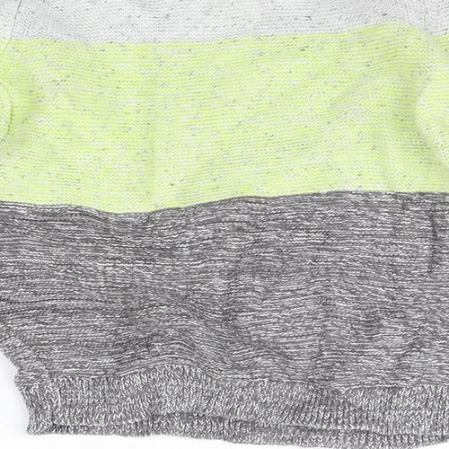 TU Boys Grey Striped  Pullover Jumper Size 3-4 Years