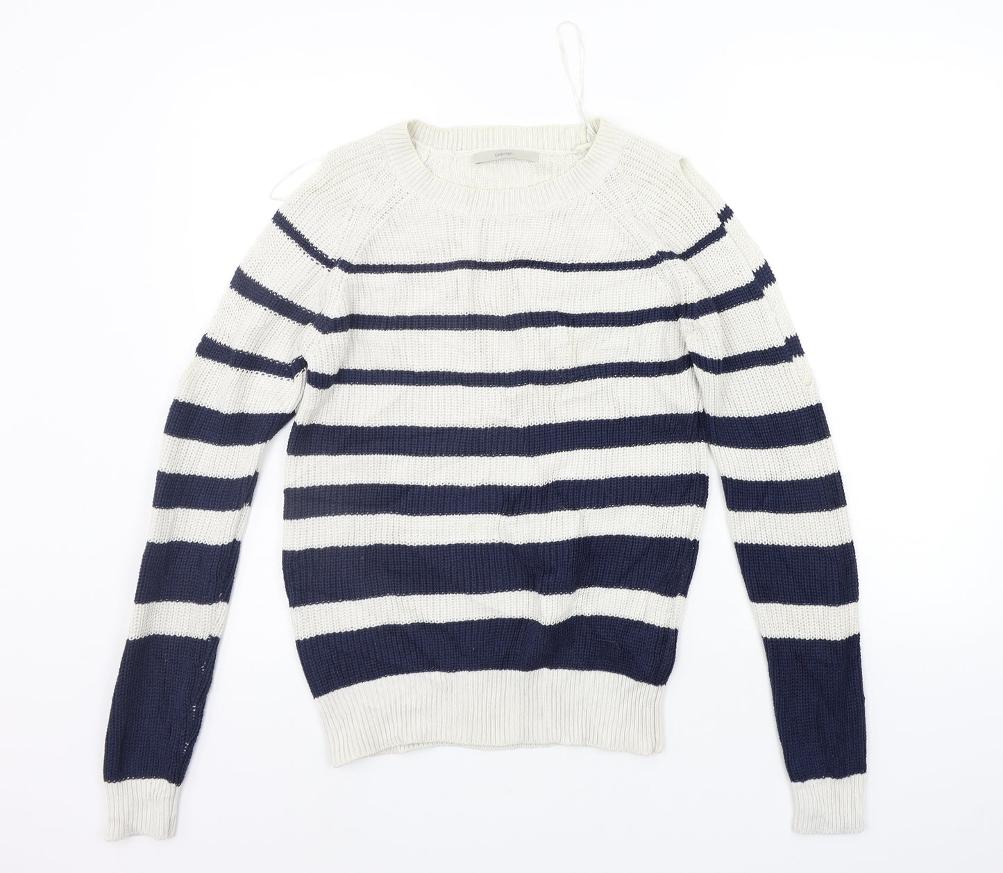 George Womens Blue Striped  Pullover Jumper Size 10