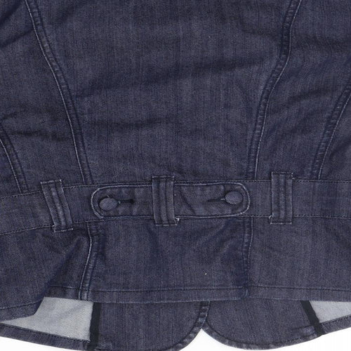 VILLA Womens Blue   Jacket Coat Size L