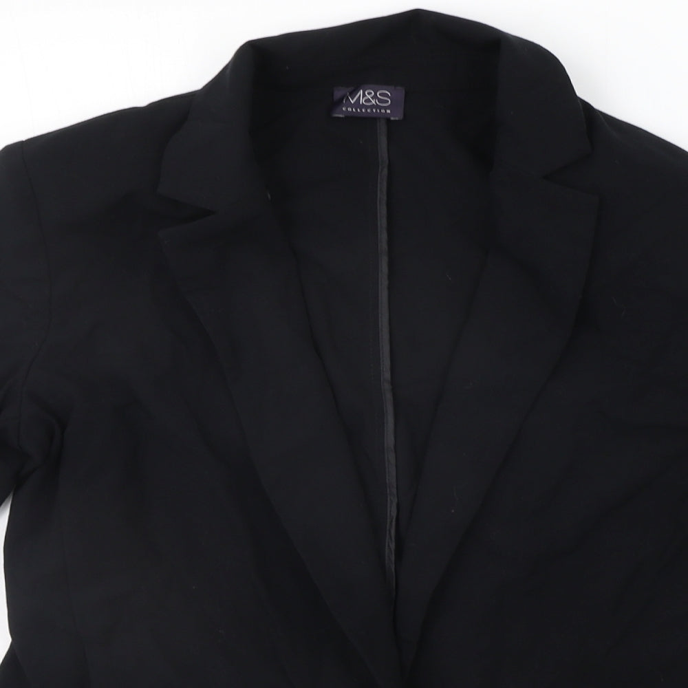 Marks and Spencer Womens Black   Cardigan Jumper Size 10