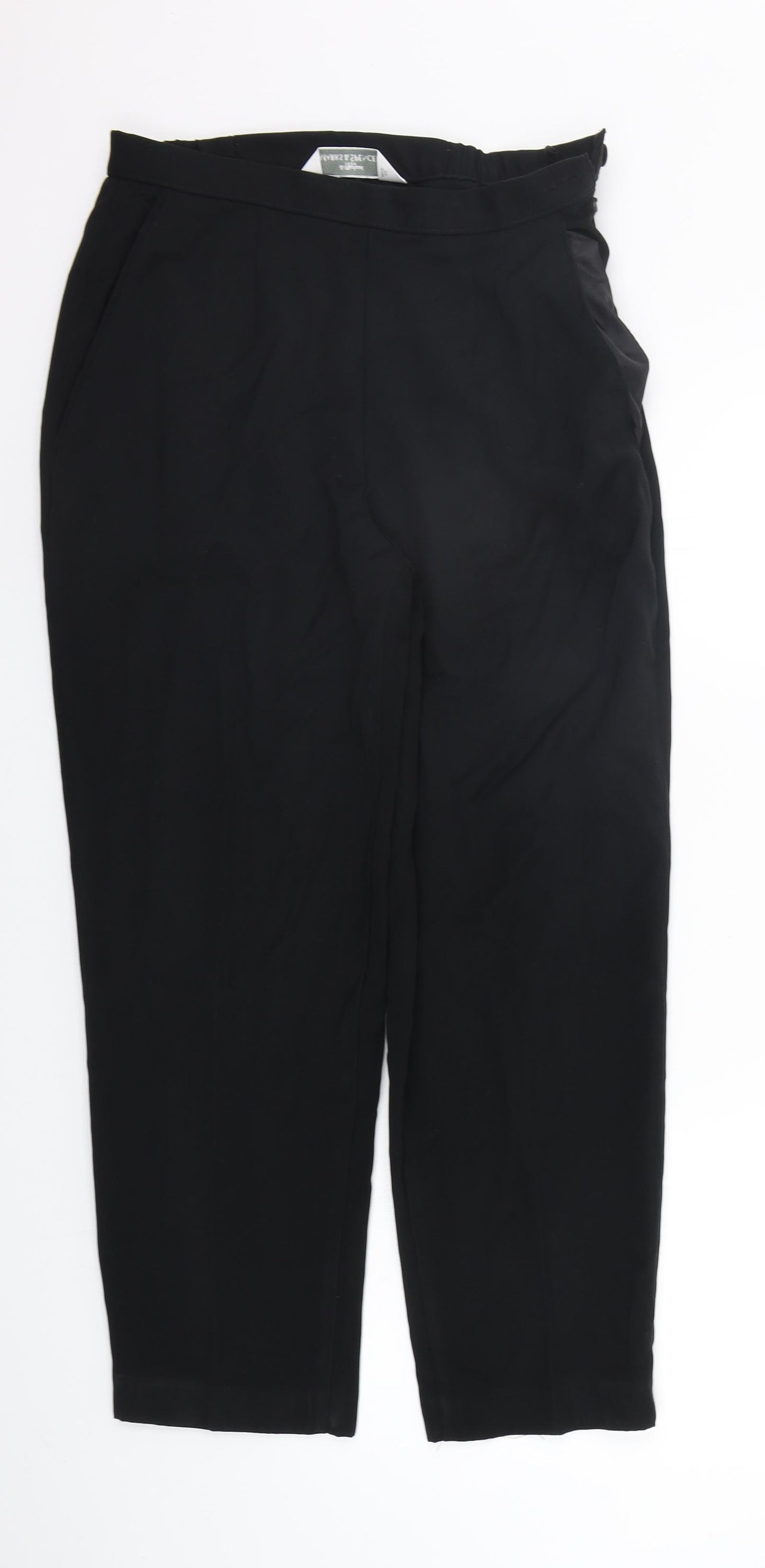 Marks and Spencer Womens Black   Trousers  Size 10 L25 in