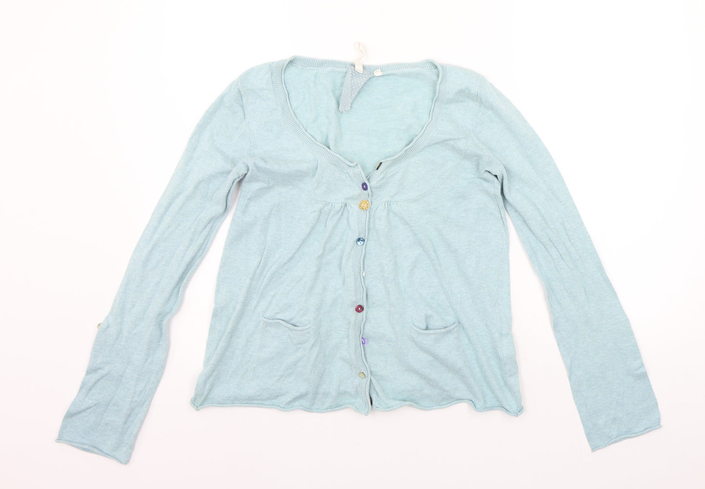 White Stuff Womens Blue   Cardigan Jumper Size 10