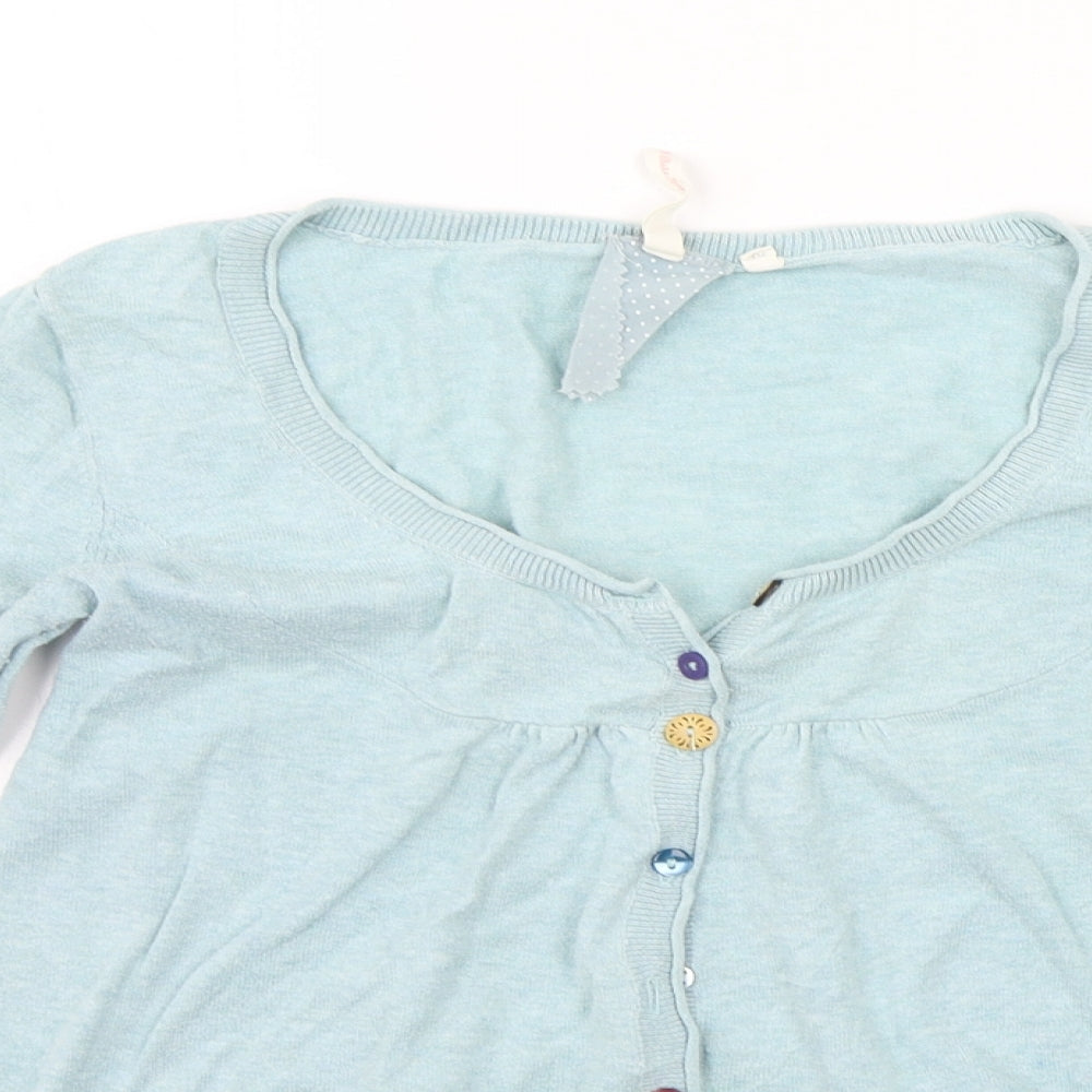 White Stuff Womens Blue   Cardigan Jumper Size 10