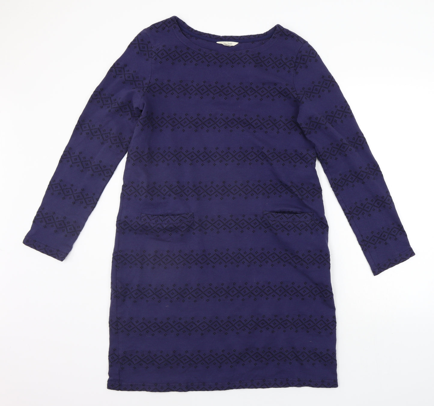 White Stuff Womens Blue Striped  Jumper Dress  Size 12