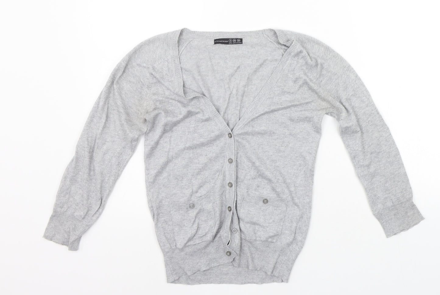 Atmosphere Womens Grey   Cardigan Jumper Size 8
