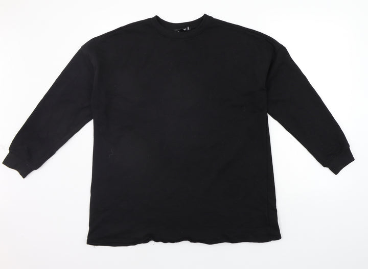 Missguided Womens Black Henley Jumper Size 6
