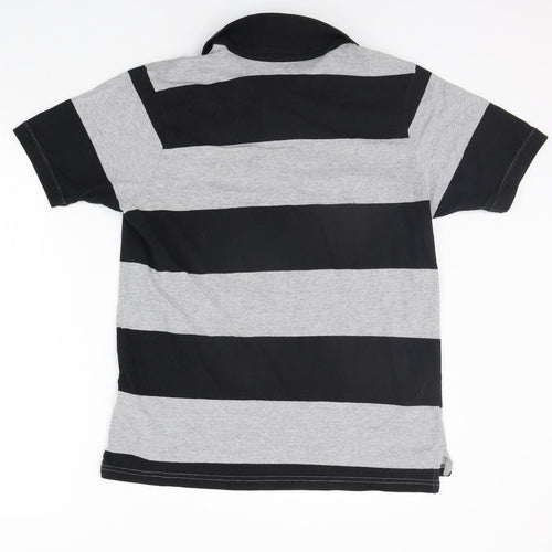 Celtic Football Club Womens Black Striped  Basic Polo Size S