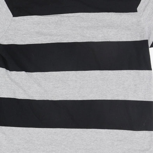 Celtic Football Club Womens Black Striped  Basic Polo Size S