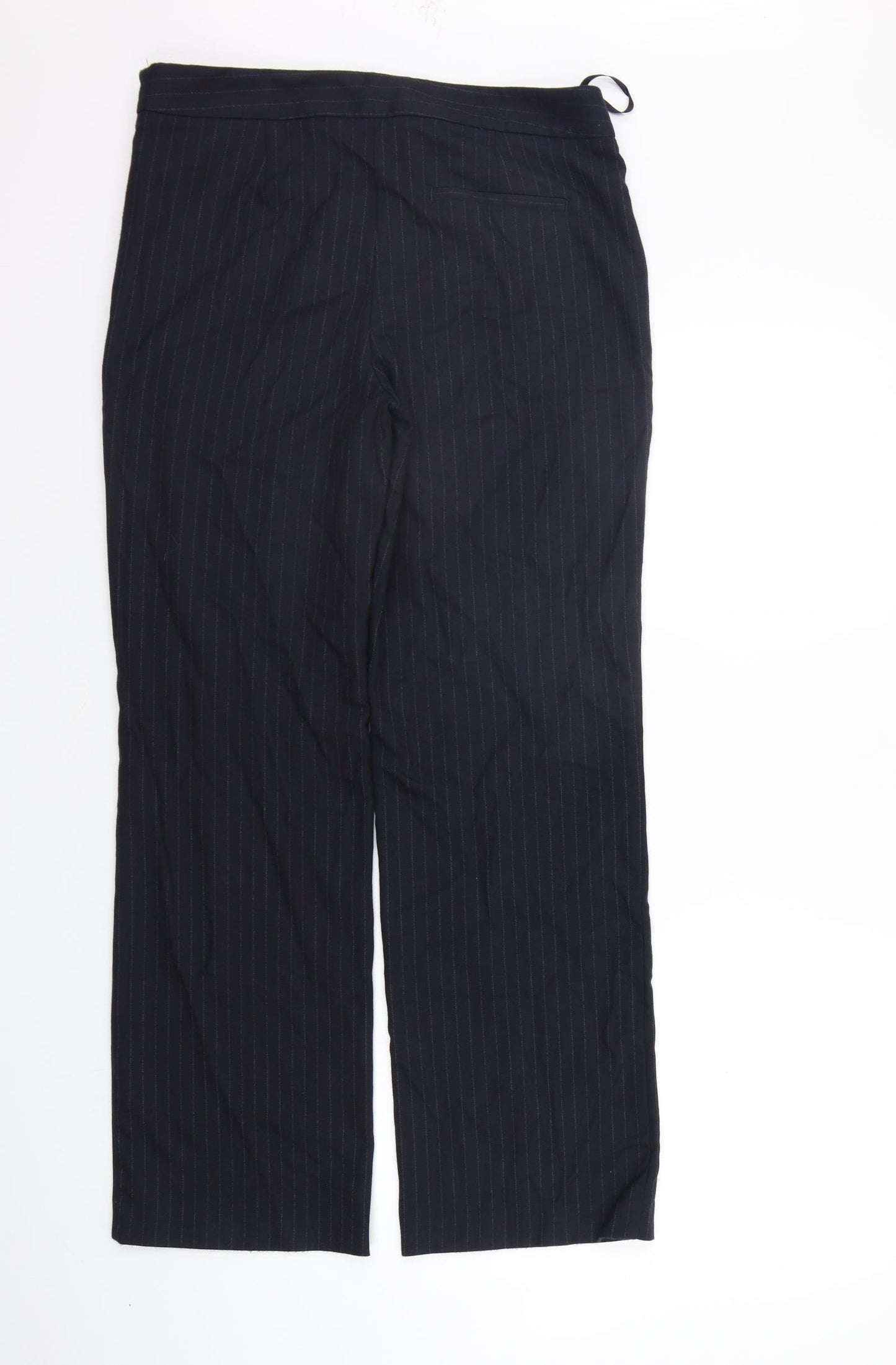 NEXT Womens Blue Striped  Trousers  Size 10 L29 in